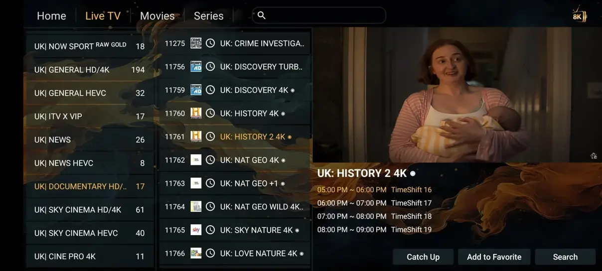 Lemo IPTV application interface preview image 7